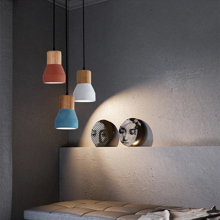 Macaron Cement - Suspension Lumières Vintage pour Restaurant