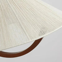 Suspension en corde de chanvre bois style moderne avec cordon ajustable