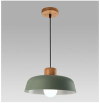 Suspension Luminaire LED Nordik Bois Abat-jour Aluminium - Déco Chic