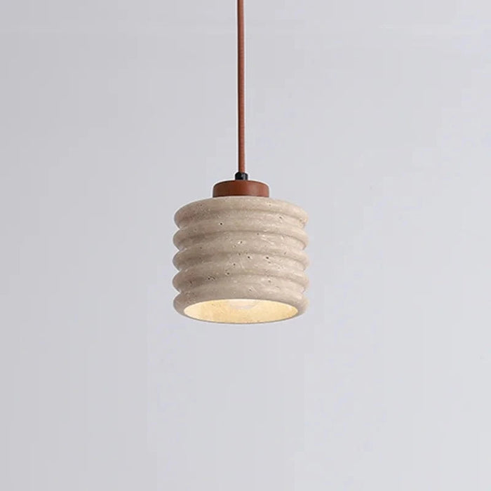 Suspension LED en pierre naturelle vintage