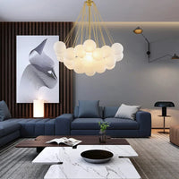 Lustre Boule de Verre Moderne LED Suspension Nordique Suspendu - Édition Lumière Design