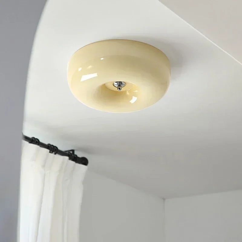 Plafonnier LED nordique minimaliste Blanc/Beige - Édition Limitée