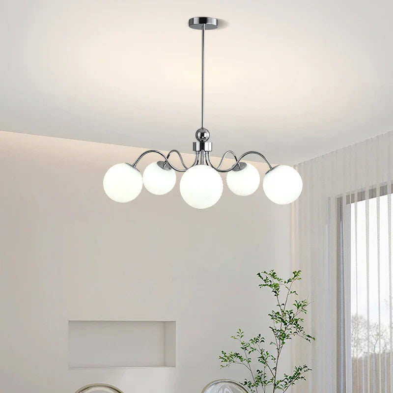 Lustre LED Qiyimei Artglass - Éclairage Intérieur Décoratif de Qualité