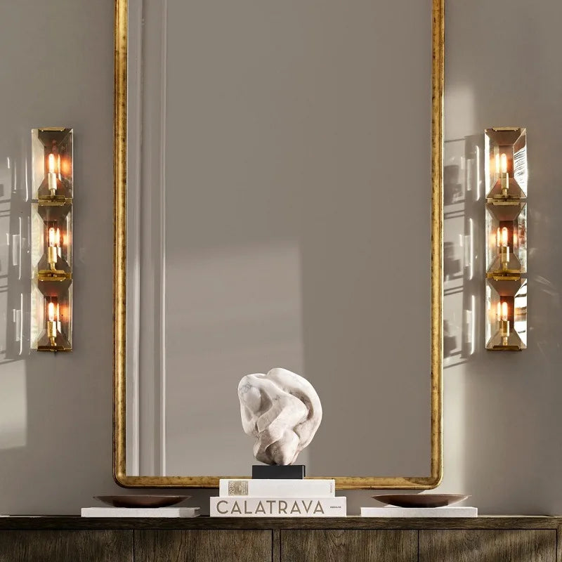 Applique murale LED en cristal pour chambre et salon - Éclairage élégant et moderne