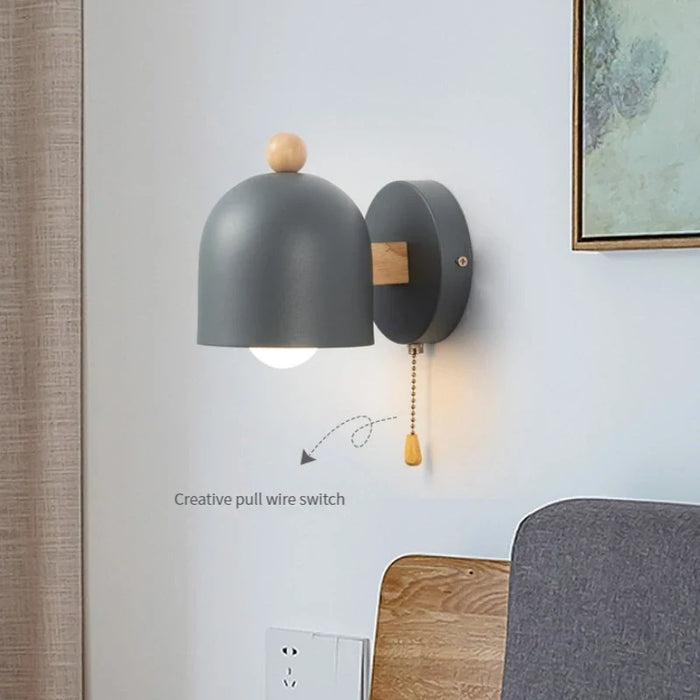 Applique Murale LED Macaron Nordique - Décoration Moderne avec Interrupteur