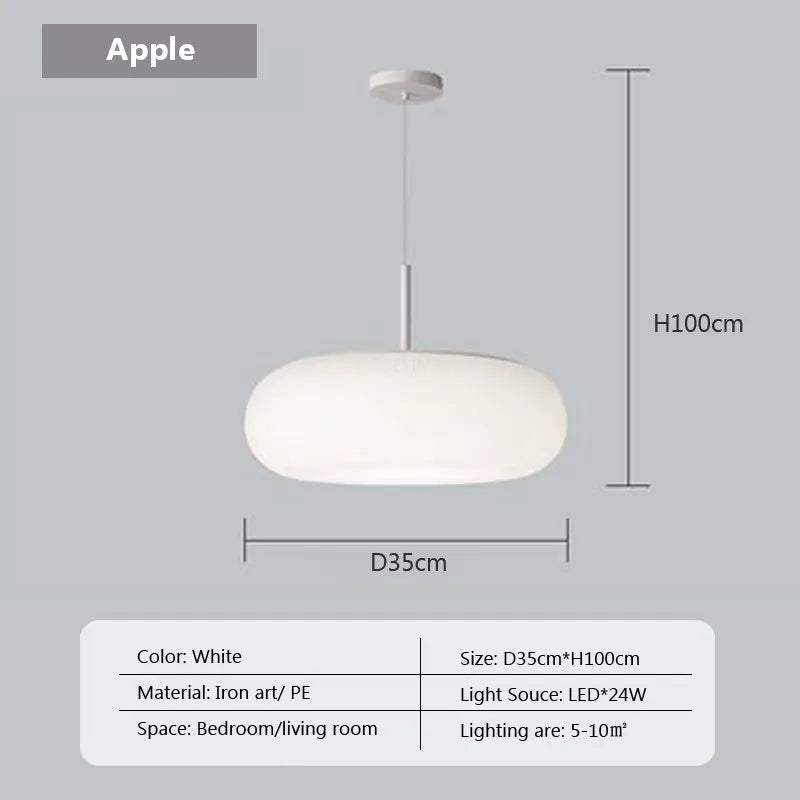 Suspension LED "Nordic Stripes Cream & Apples"