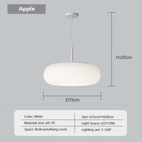 Suspension LED "Nordic Stripes Cream & Apples"