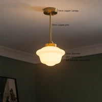 iwhd Suspension LED - Verre et Cuivre - Style Nordique Moderne