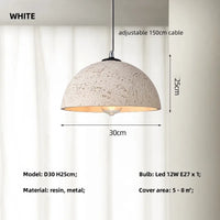 Suspension Nordique Style Épuré E27 Led pour Salle à Manger Rétro Loft Décoration Maison