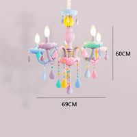 Lustre Crystal Candle LED suspensions