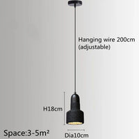 Suspension Industrielle Rétro Luminaire LED Nordique pour Bar Salle À Manger Chambre