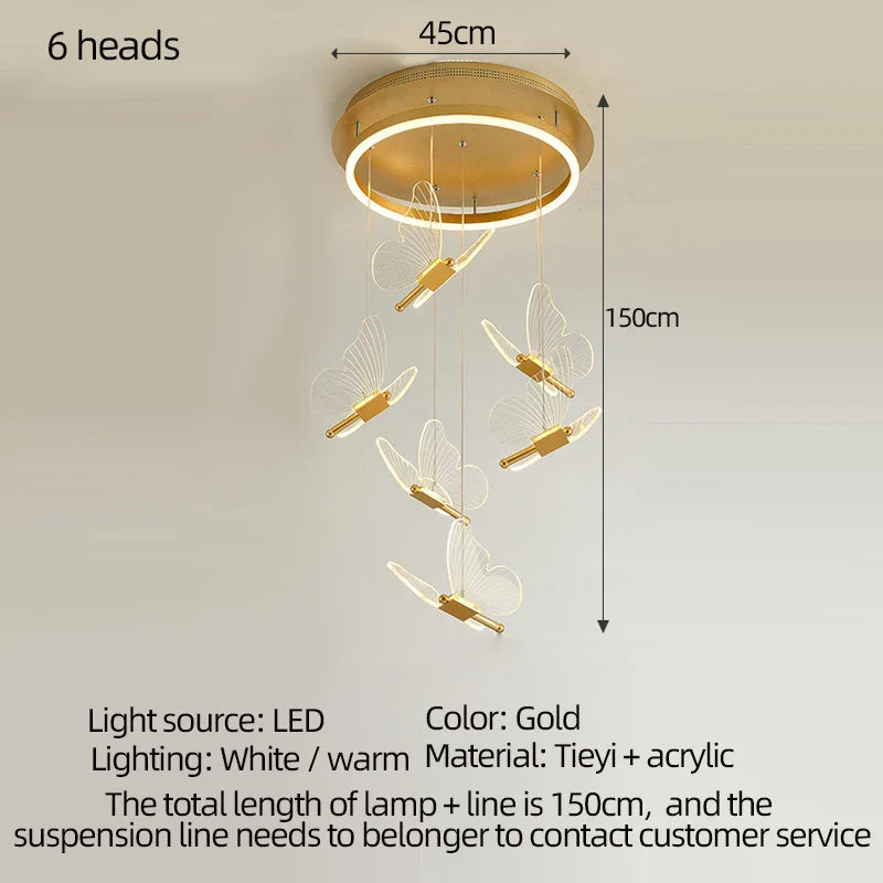 Lustre Papillon LED pour Éclairer vos Espaces