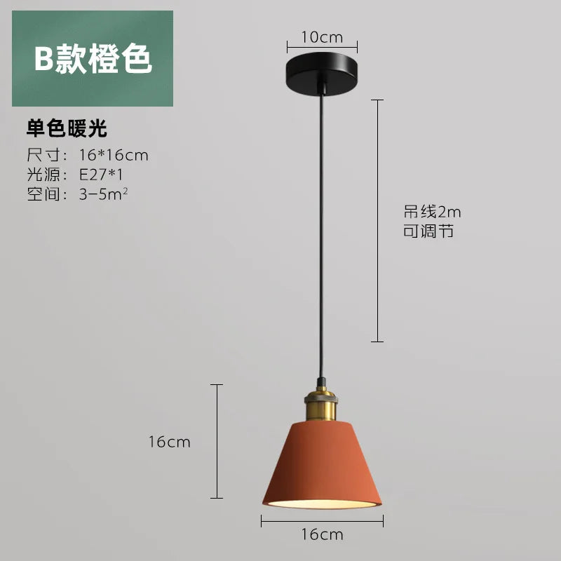 Suspension LED Industrielle chic