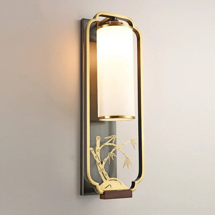 Applique murale en fer et verre de style chinois - Nouvelle Collection