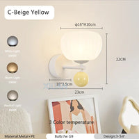 Applique Murale Nordique LED en Forme de Champignon pour Une Ambiance Créative