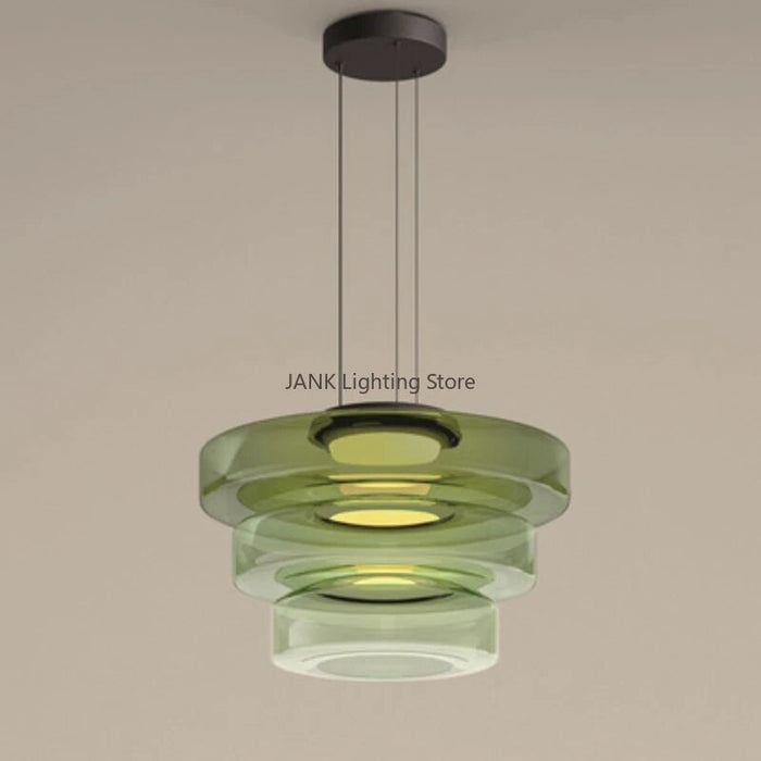 Lustre en verre italien minimaliste