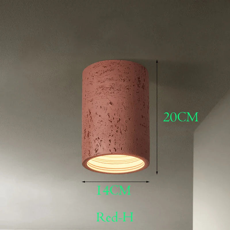 Spot LED nordique Wabi-sabi en résine pour un éclairage élégant et moderne dans la maison