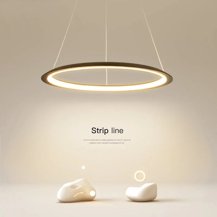 Lustre Led Nordique Minimaliste à Anneau Rond