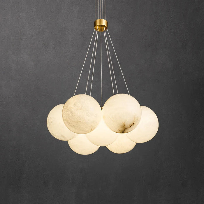 Lustre LED en forme de lune pour sublimer votre villa de luxe