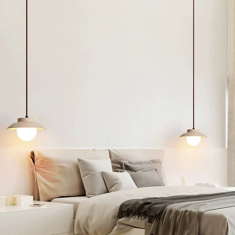 Suspension LED nordique en pierre pour une décoration intérieure magnifique