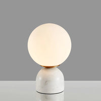 Lampe de table LED en verre et marbre - Luxe Illuminé