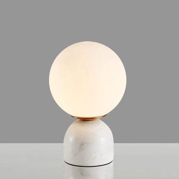Lampe de table LED en verre et marbre - Luxe Illuminé