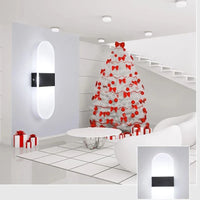 Applique Murale LED Design pour Chambre avec Effet Acrylique Elliptique