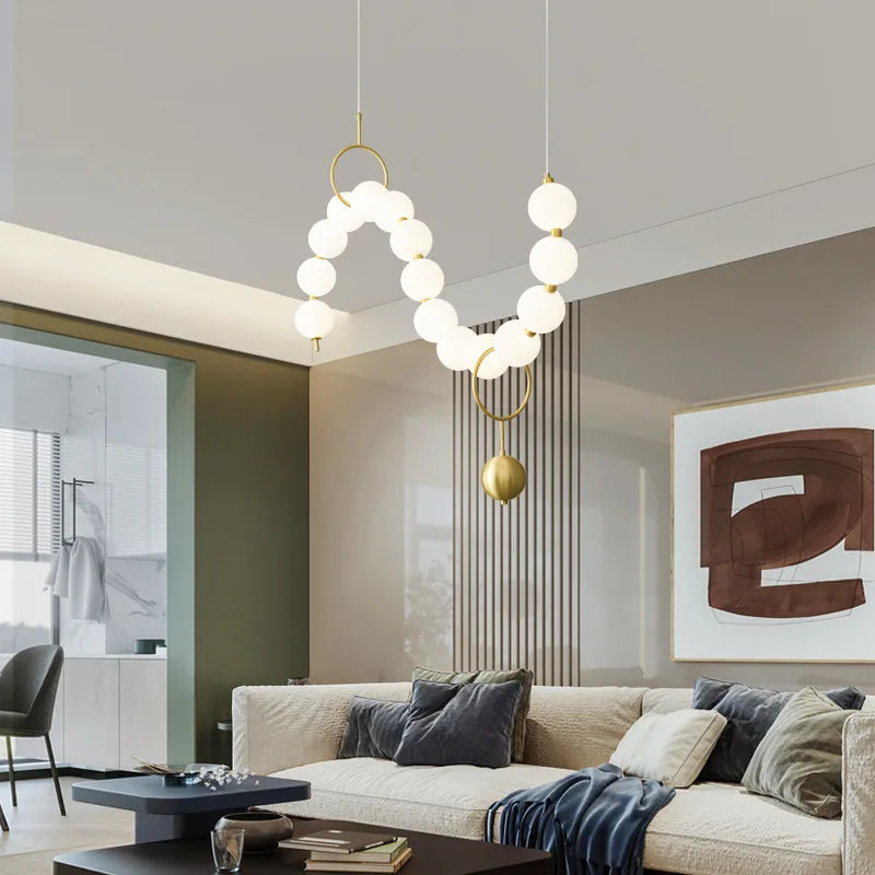 Lustre LED Design Arrondi