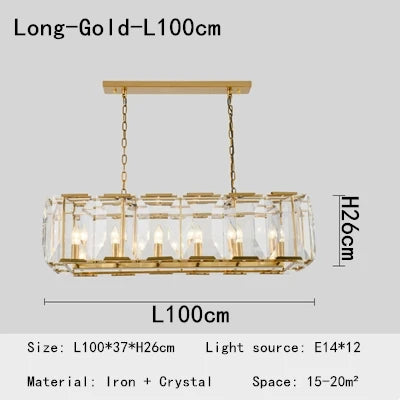 Nouveau lustre de restaurant avec variété de cristaux prestige