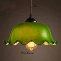 Lampe Suspension Verre et Cuivre LED Edison Vintage