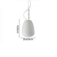 Suspension LED en verre blanc Caligari