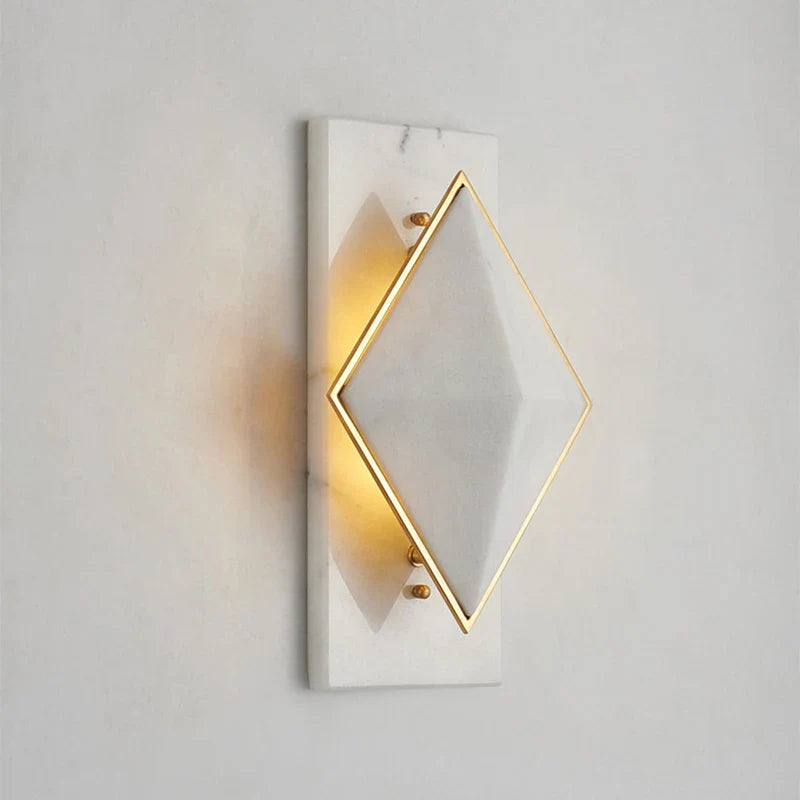 Applique Murale LED Moderne en Marbre pour un Style Internet dans l'Hôtellerie et la Restauration