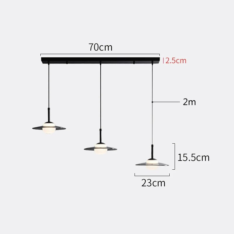 Suspension italienne minimaliste pour salle à manger