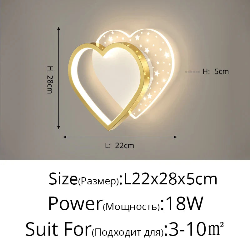 Applique murale Star Luxe Minimaliste Moderne
