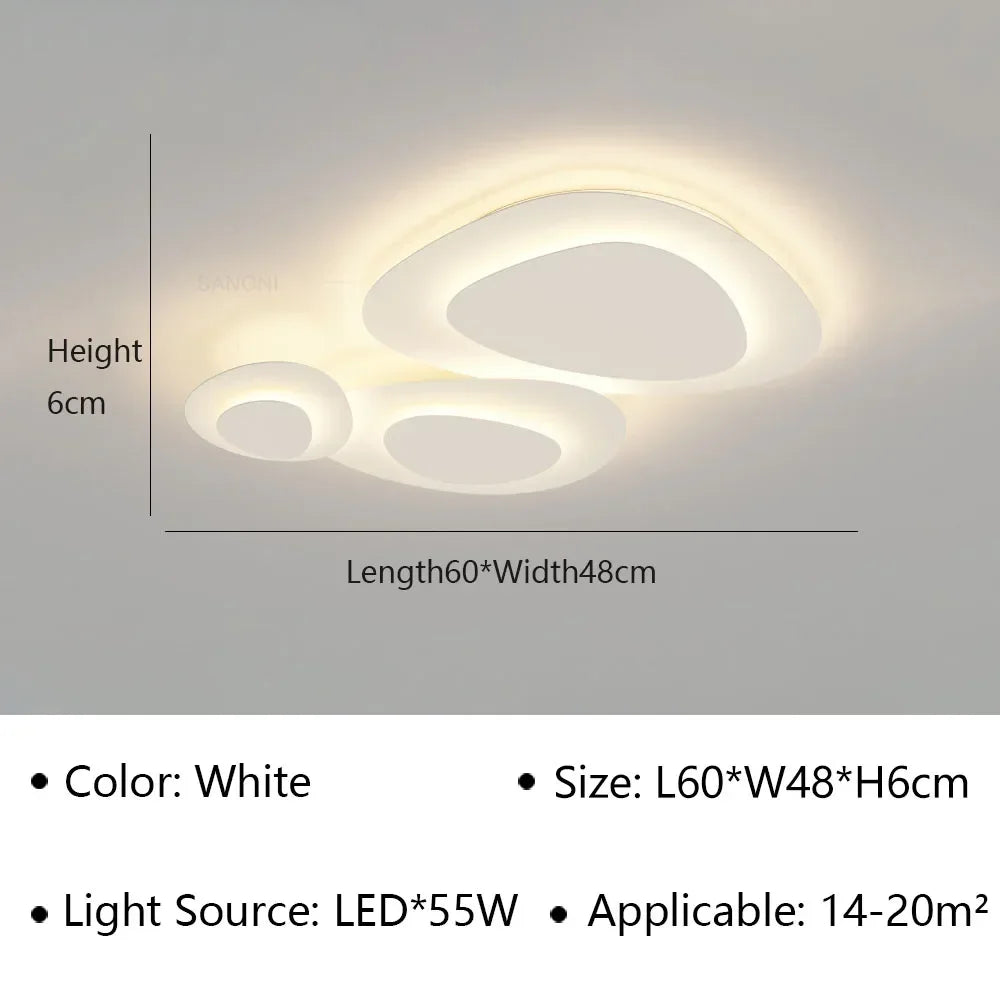 Plafonnier LED minimaliste au design contemporain