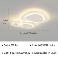 Plafonnier LED minimaliste au design contemporain