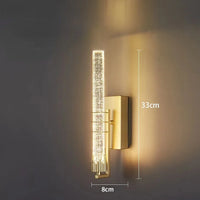 Applique murale LED nordique en cristal - Éclat Brillant