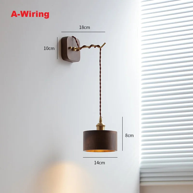Suspension LED en bois au design nordique contemporain