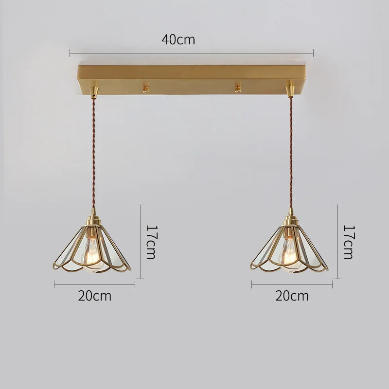 IWDH 2022 - Collection Nordika: Suspension Luminaire LED en Verre Cuivré