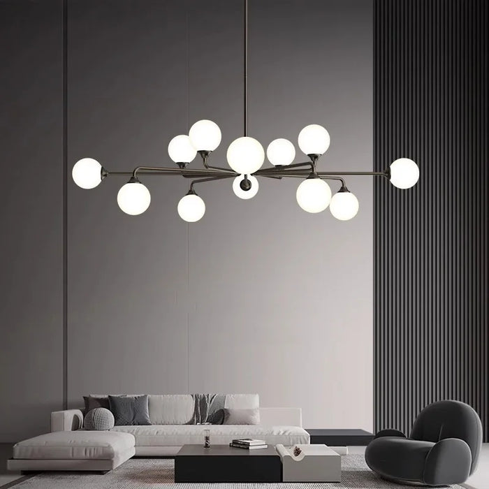 Lustre en verre suspendu pour une décoration maison moderne