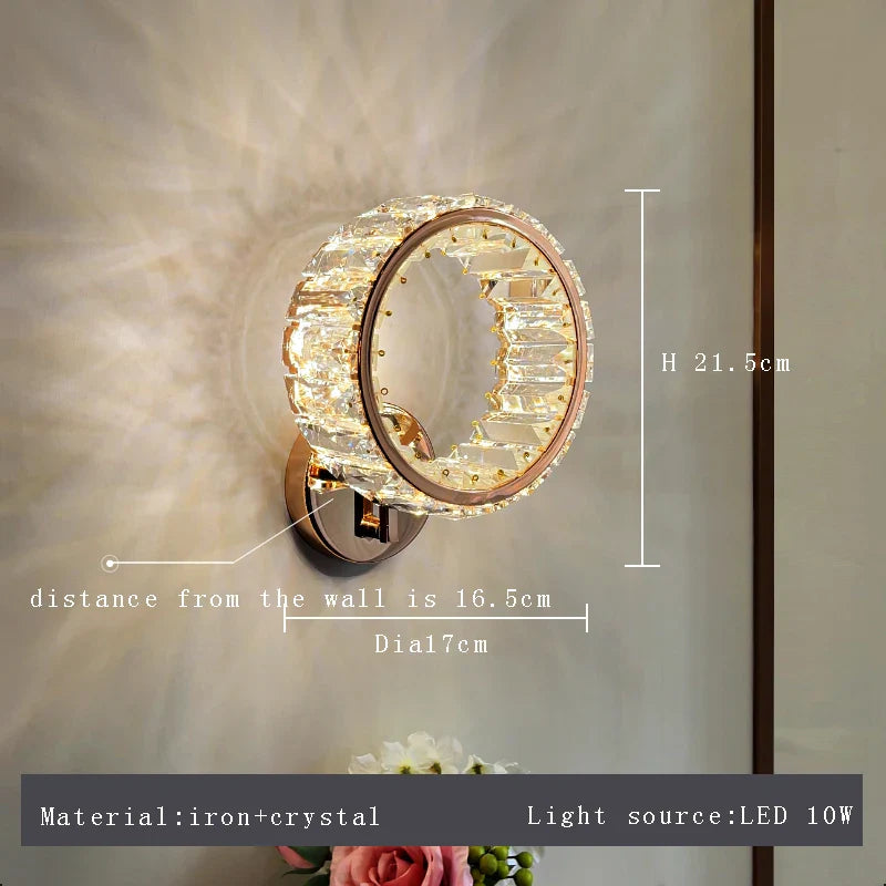 Applique Murale LED Moderne en Cristal de Luxe 2024 - Édition Exclusive
