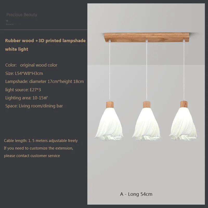 Suspension LED en verre au design nordique contemporain