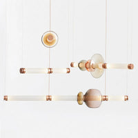Suspension LED nordique en verre de luxe