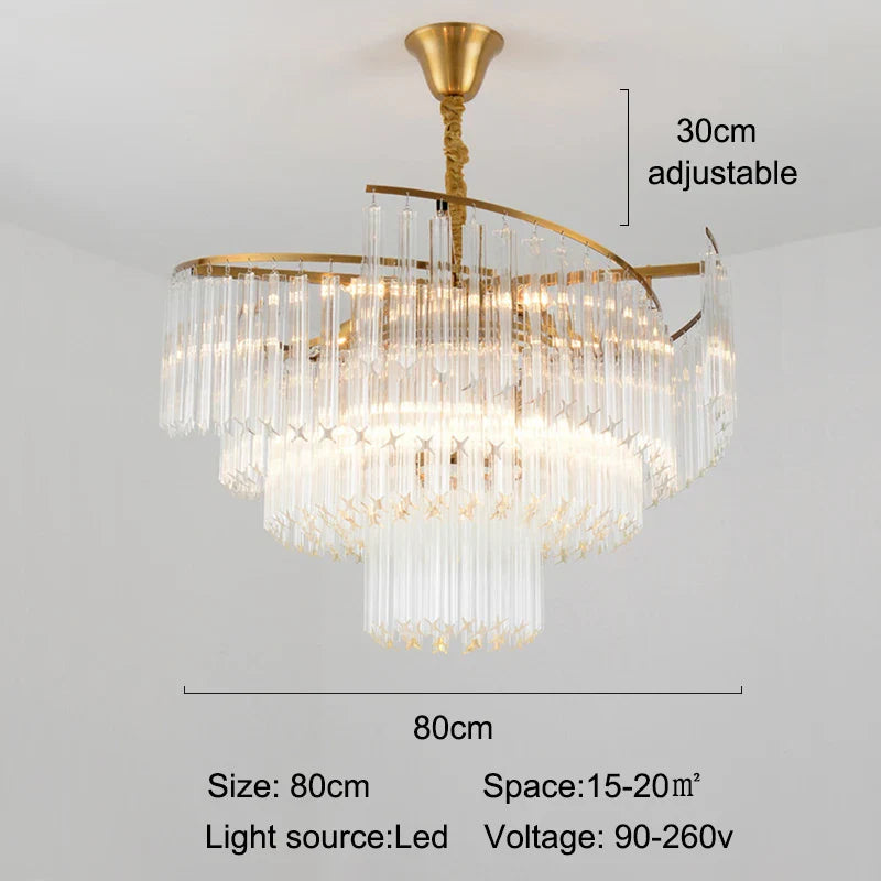 Lustre Cristal Luxe LED