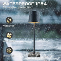 Lampe de bureau LED en alliage d'aluminium - Rechargeable via USB