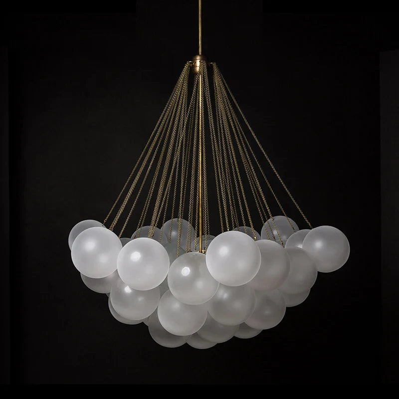 Lustre Boule de Verre Moderne LED Suspension Nordique Suspendu - Édition Lumière Design