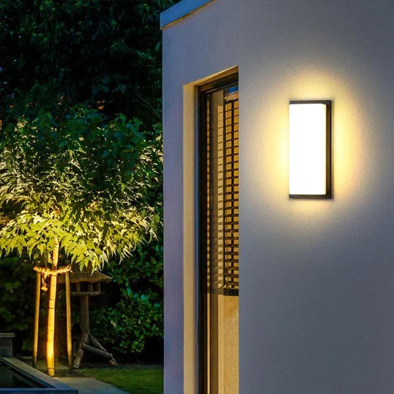 Applique Murale LED Extérieure en Aluminium Étanche et Décorative