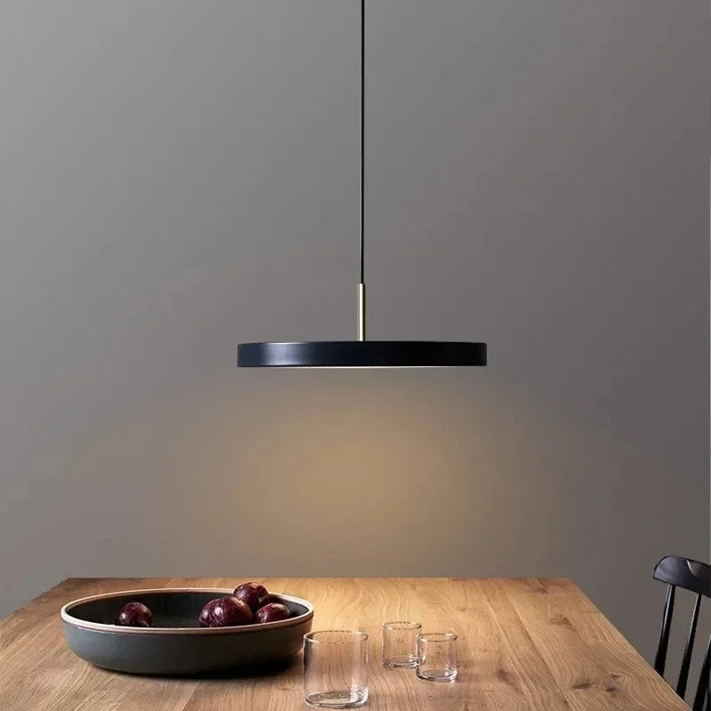 Suspension LED nordique multicolore "Disque Paradise"