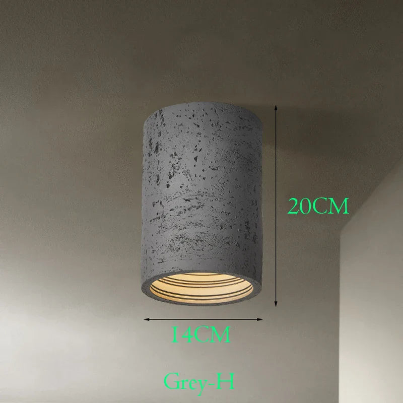 Spot LED nordique Wabi-sabi en résine pour un éclairage élégant et moderne dans la maison