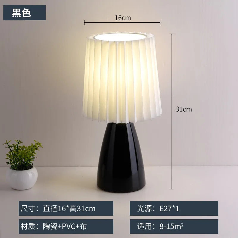 Lampe de bureau rétro rouge chaleureuse